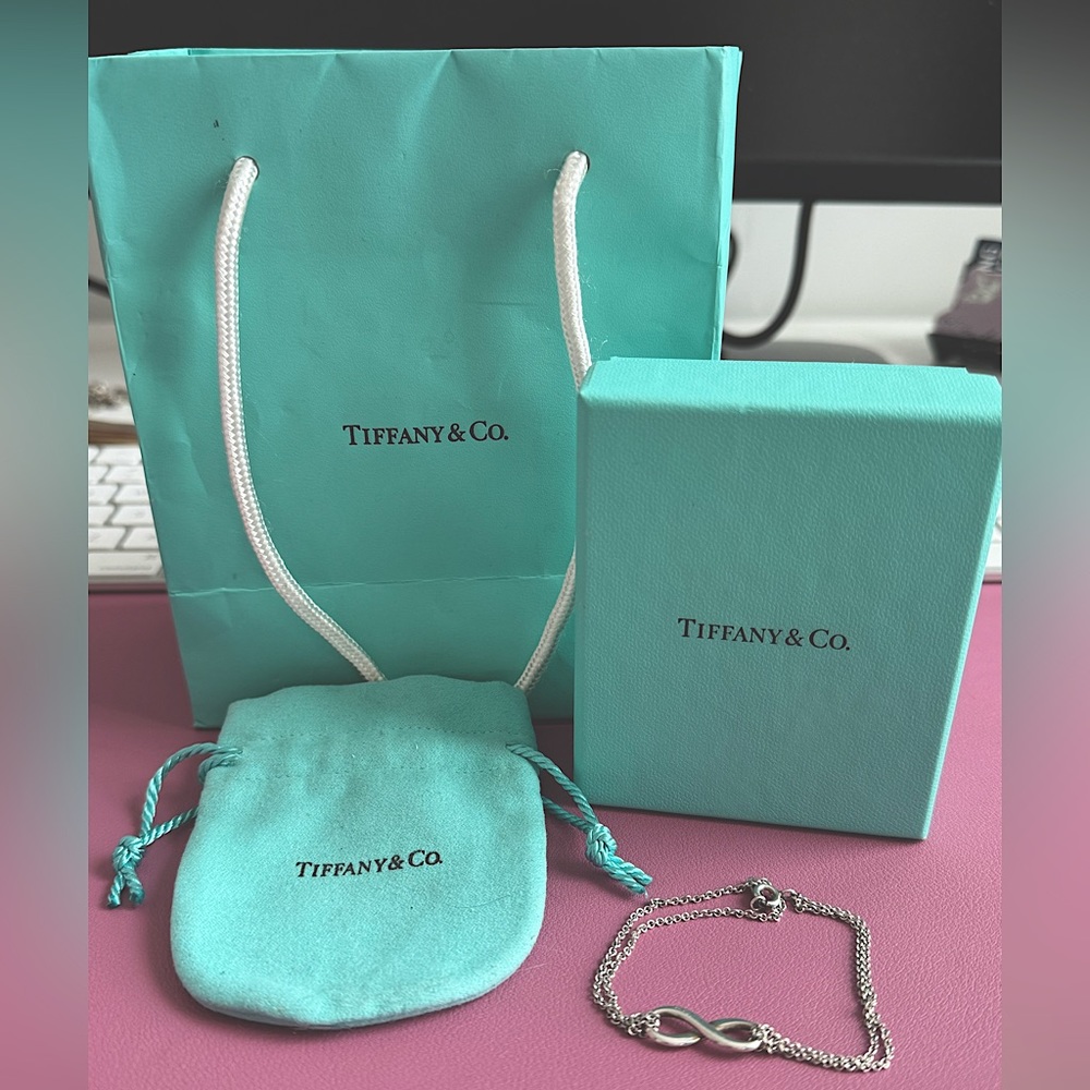 Tiffany sterling silver Infinity bracelet
